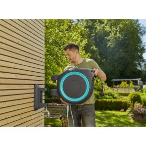 Катушка настенная Gardena RollUp XL бирюзовая + набор для полива 35 м №8