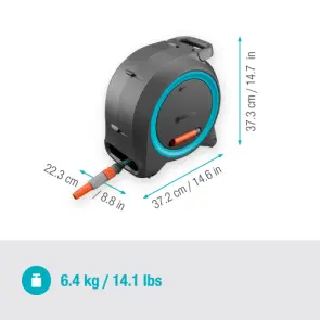 Катушка Gardena Dual Hose Box настенная и наземная 11 мм 25 м №9