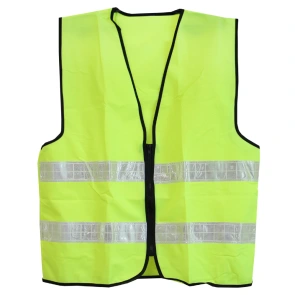 (50003) Жилет сигнальный с молнией 120 г/м2 (68х58 см) XL, желтый WERK №1