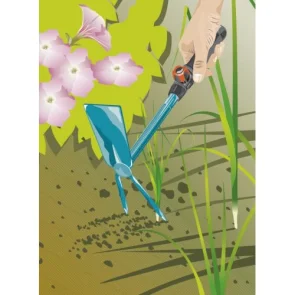 Сапка ручная прямоугольная Gardena Combisystem 2 зубца 5 см №7