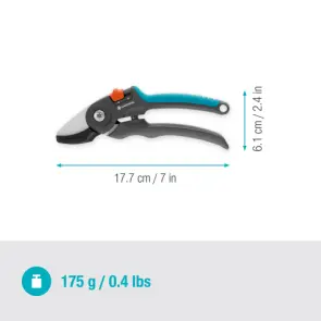 Секатор Gardena PremiumCut dry wood с наковальней 20 мм №6