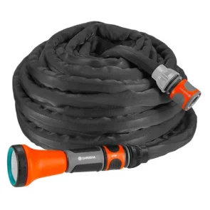 Набор шланг GARDENA Liano садовый текстильный 13 мм 1/2" 15 м с держателем TapFix №1