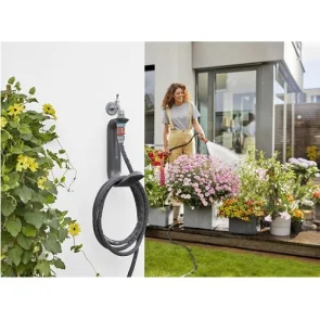 Набор шланг GARDENA Liano садовый текстильный 13 мм 1/2" 15 м с держателем TapFix №2