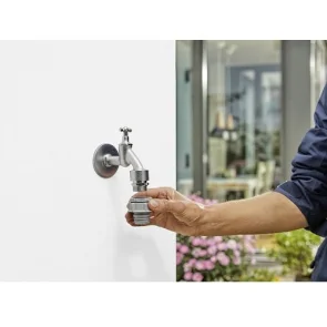 Набор шланг GARDENA Liano садовый текстильный 13 мм 1/2" 15 м с держателем TapFix №5