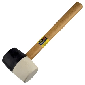 (44077) Киянка гумова чорн/біл. дер. ручка 450 г Сталь №1