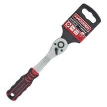 (70228) Ручка-трещотка 1/4" 72 зубца с подвеской HAISSER