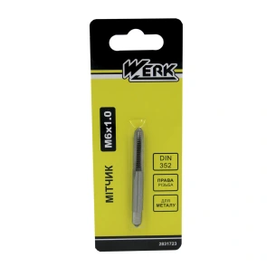 Мітчик M6x1.0мм, 1шт. (WERK) №1