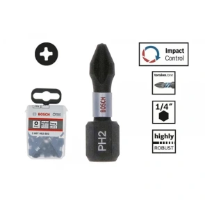 Біта Bosch Impact Control PH2x25 мм (2607002803) №1