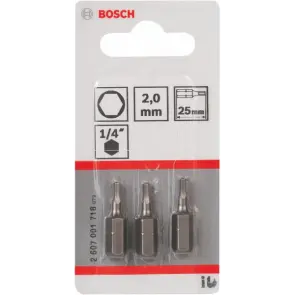Біта Bosch Extra-Hart HEX (2x25 мм, 3 шт.) (2607001718) №2