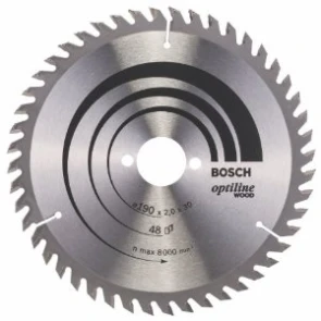 Пиляльний диск Bosch Optiline Wood (190х30х48Т) (2608641186) №1