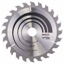 Пильный диск Bosch Optiline Wood (210x2.8x30 мм, 24T) (2608640621)