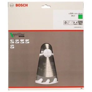 Пильный диск Bosch Optiline Wood (210x2.8x30 мм, 24T) (2608640621) №2