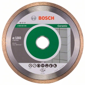 Bosch Круг алмазный отрезной PF Ceramic 180х25,4 керамика №1