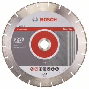 Алмазний відрізний круг по мармуру Bosch PF Marble (230х22.23) (2608602283) №1