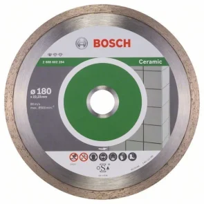Алмазний відрізний круг по кераміці Bosch PF Ceramic (180х22.23) (2608602204) №1