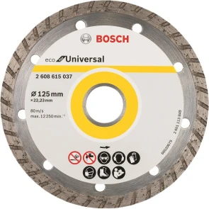 Алмазний відрізний круг по Бетону Bosch ECO Universal (125х22.23) (2608615046) №1