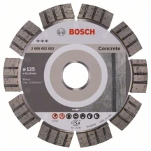 Bosch Круг алмазный отрезной Best For Concrete 125х22 Бетон