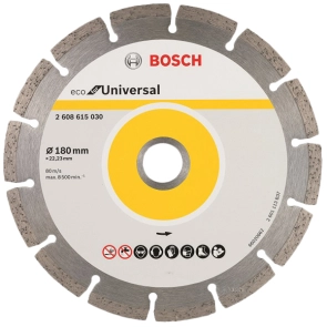 Алмазный отрезной круг по Бетону Bosch ECO Universal (180х22.23) (2608615030) №1
