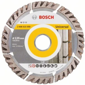 Алмазний відрізний круг по Бетону Bosch PF Universal (125х22.23) (2608615060) №1