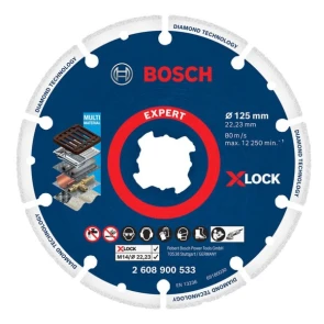 Алмазний відрізний диск по металу Bosch X-Lock Expert (125x22.23 мм) (2608900533) №1