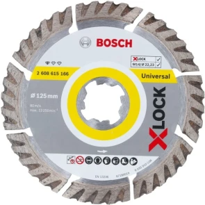 Круг алмазний відрізний Bosch X-LOCK Standard for Universal (125х22х2 мм, універсальний) (2608615166) №1