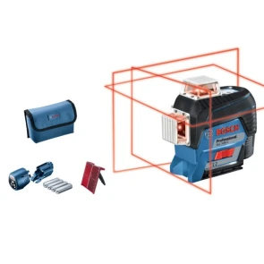 Линейный лазерный нивелир Bosch Professional GLL 3-80 C (AA) + Штатив BT 150 L-Boxx ready (0601063R01) №5
