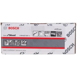 Bosch Круг шліфувальний 125 мм P180 б/о Best for Wood №2