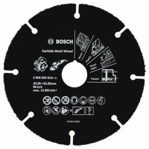 Круг відрізний Bosch Carbide Multi Wheel (125x1x22.23 мм) (2608623013) №1