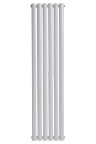 Вертикальный дизайнерский радиатор отопления ARTTIDESIGN Rimini 6/1500/354/50 белый матовий №3