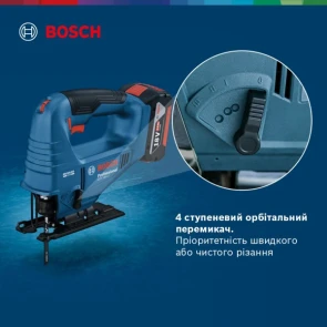 Акумуляторний лобзик Bosch GST 183-LI Professional (18 В, 4 А*год, 3300 об/хв) (06015B7022) №8