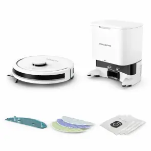 Робот-пилосос Rowenta миючий X-PLORER Serie 90+, 6000ПаВт, h=9.7см, 0.26л, конт пил -0.29л, автон. робота до 270хв, білий №4