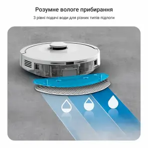 Робот-пилосос Rowenta миючий X-PLORER Serie 90+, 6000ПаВт, h=9.7см, 0.26л, конт пил -0.29л, автон. робота до 270хв, білий №9