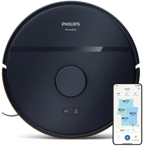 Робот-пилосос Philips Series 2000, h=9.7см, вологе прибирання, конт пил -0.38л, вода -0.3л, автон. робота до 120хв, EPA 11, Wi-Fi, темно-синій №1