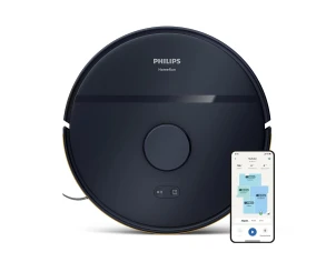 Робот-пилосос Philips Series 2000, h=9.7см, вологе прибирання, конт пил -0.38л, вода -0.3л, автон. робота до 120хв, EPA 11, Wi-Fi, темно-синій №3