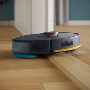 Робот-пилосос Philips Series 2000, h=9.7см, вологе прибирання, конт пил -0.38л, вода -0.3л, автон. робота до 120хв, EPA 11, Wi-Fi, темно-синій №6