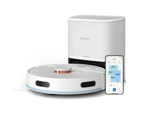 Робот-пилосос Philips Series 2000, h=9.7см, вологе прибирання, конт пил -0.38л, вода -0.3л, автон. робота до 120хв, EPA 11, Wi-Fi, станція самоочищ., білий №2