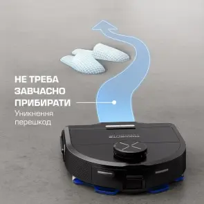 Робот-пилосос Rowenta миючий X-Plorer Serie 220+ Animal & Allergy Model, 5600ПаВт, h=9.7см, 0.35л, конт пил -0.22л, автон. робота до 120хв, чорний №7