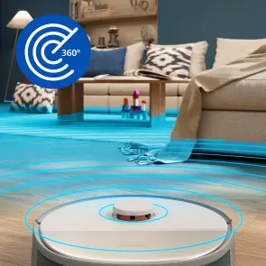 Робот-пилосос Philips Series 5000, h=29.2см, вологе прибирання, конт пил -0.26л, вода -0.27л, автон. робота до 200хв, EPA 10, чорний №5