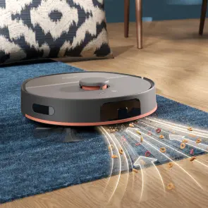 Робот-пилосос Philips Series 5000, h=29.2см, вологе прибирання, конт пил -0.26л, вода -0.27л, автон. робота до 200хв, EPA 10, чорний №6