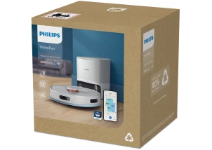 Робот-пилосос Philips Series 2000, h=9.7см, вологе прибирання, конт пил -0.38л, вода -0.3л, автон. робота до 120хв, EPA 11, Wi-Fi, станція самоочищ., білий №9