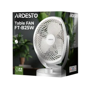 Вентилятор ARDESTO FT-B25W настільний, 15см, 30Вт, білий №11