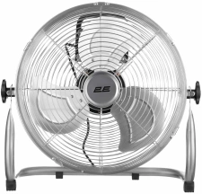Напольный вентилятор 2E PowerWind 30C профессиональный, 30см, 60Вт, кнопки, двигатель медь 100%, серебряный