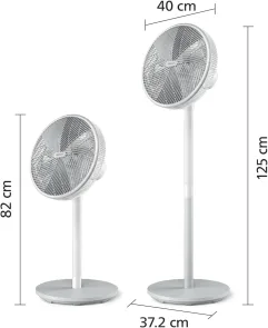 Вентилятор Philips підлоговий Series 2000, 40см, 48Вт, таймер, поворот 180, білий №3