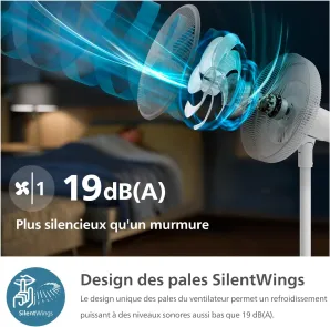 Вентилятор Philips підлоговий Series 2000, 40см, 48Вт, таймер, поворот 180, білий №7