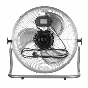 Вентилятор підлоговий 2E PowerWind 45C професійний, 45см, 100Вт, кнопки, двигун мідь 100%, срібний №5