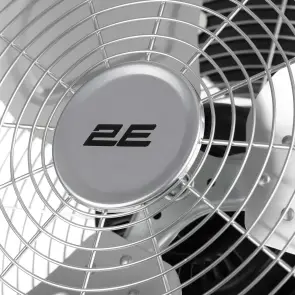 Вентилятор підлоговий 2E PowerWind 45C професійний, 45см, 100Вт, кнопки, двигун мідь 100%, срібний №9