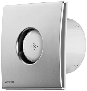 Витяжний вентилятор Ardesto 20 Вт, 120 м3/г, 2300 об./хв., 33 дБ, сріблястий №1