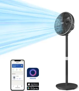 Вентилятор Philips напольный Series 3000, 40см, 48Вт, управление через смартфон, регулировка высоты, черный №5