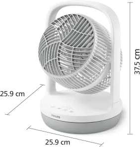 Вентилятор Philips настольный Series 2000, 22см, 24Вт, таймер, поворот 180, белый №4