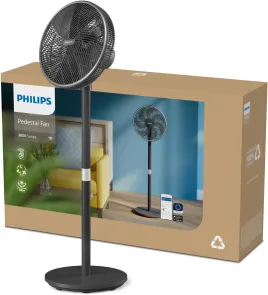 Вентилятор Philips напольный Series 3000, 40см, 48Вт, управление через смартфон, регулировка высоты, черный №11